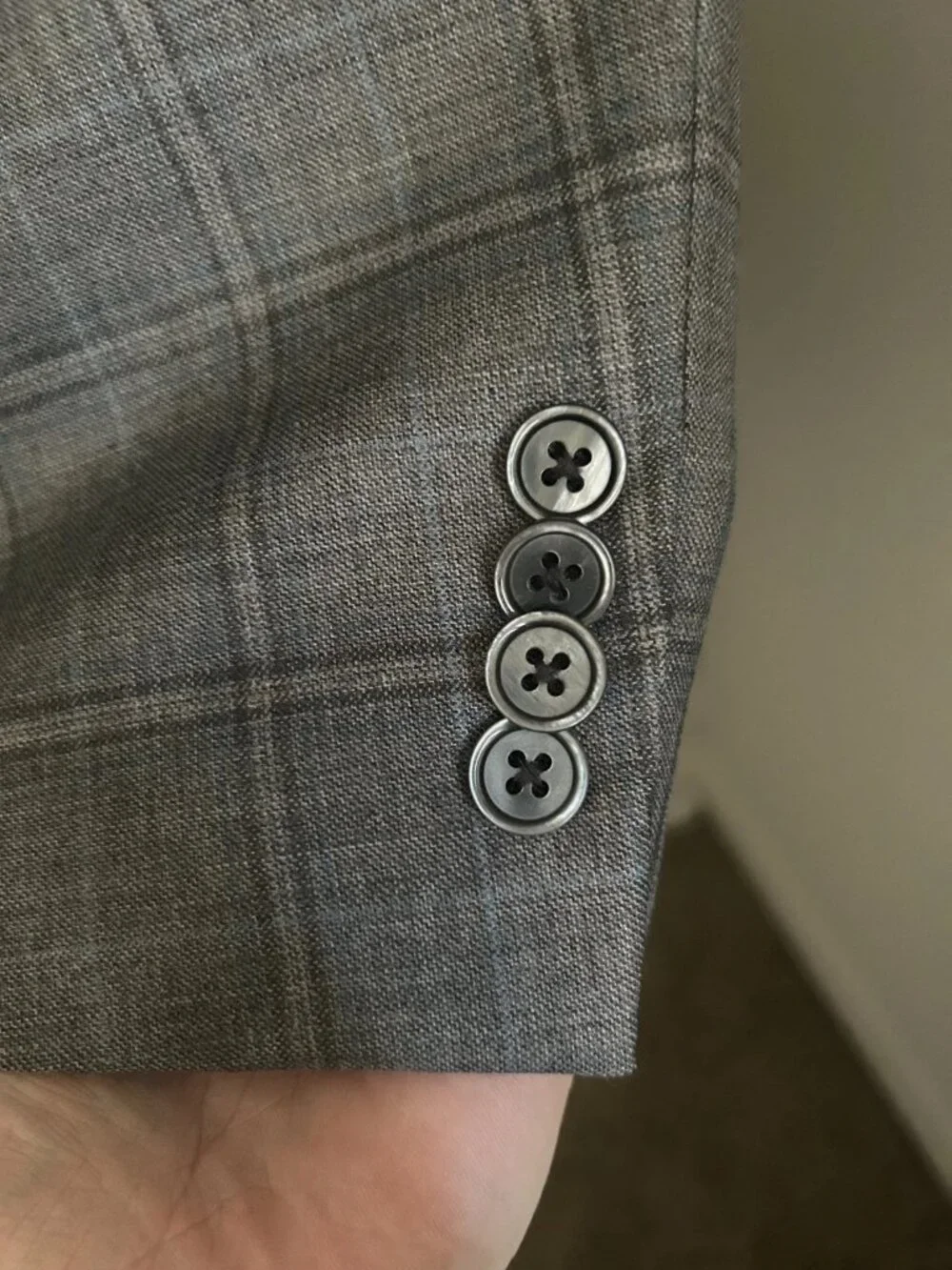 Custom Men's Sport Coat - Light Gray / Blue Combo - Good For All 4 Seasons